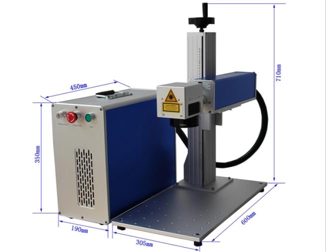 Macchina per marcatura laser divisa da 50w per macchina per incisione su metallo dell'industria metallurgica di alta qualità