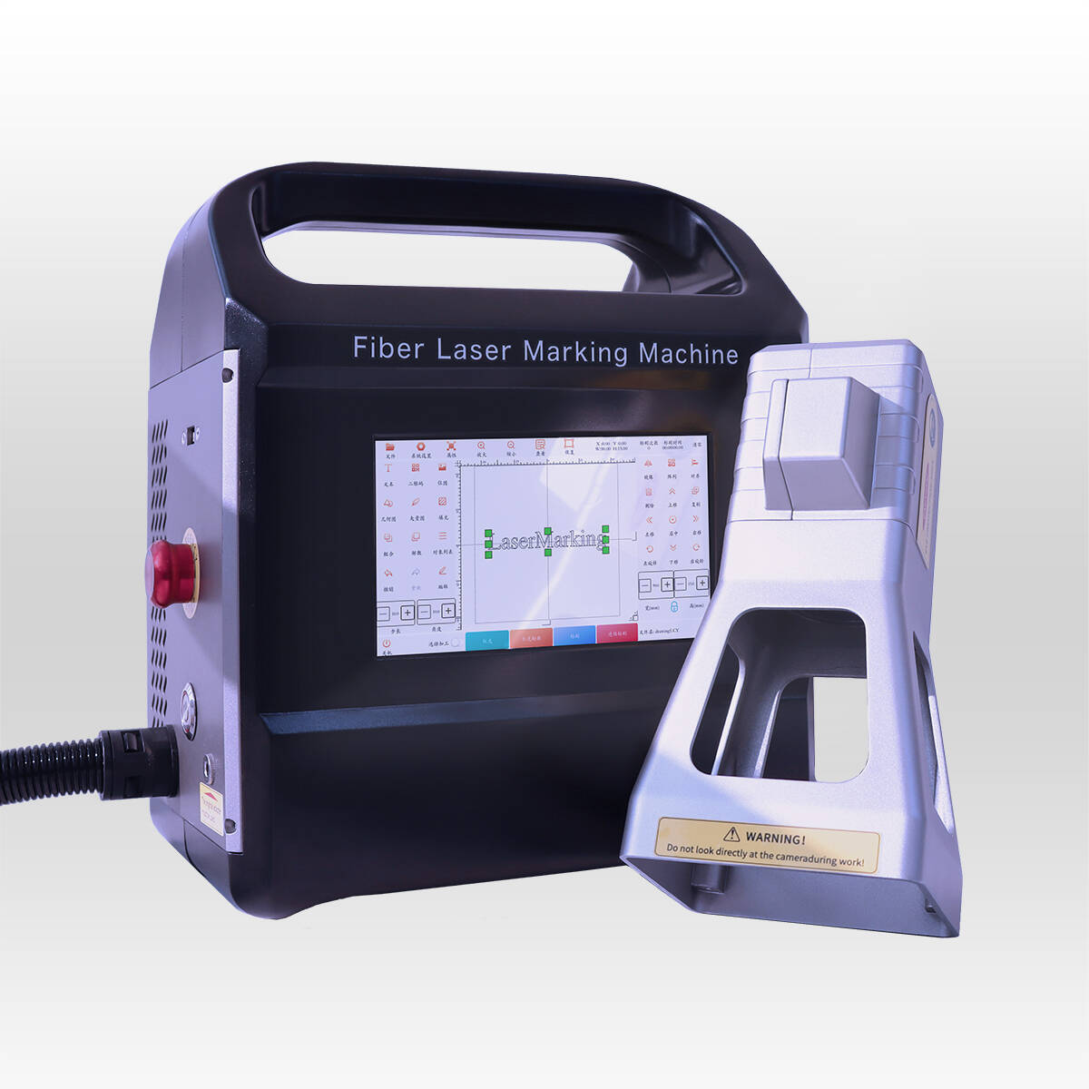 Macchina per marcatura laser portatile per gomma alimentata a batteria