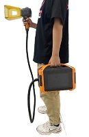 Marcatura laser in fibra batteria portatile, macchina per incisione dei pneumatici